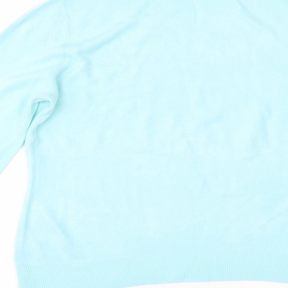 Womens UK Size 14 BHS Blue Basic Blouse