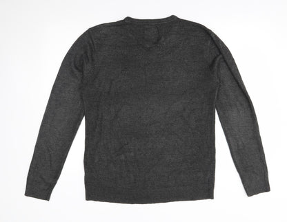 Peacocks Mens Grey   Pullover Jumper Size L