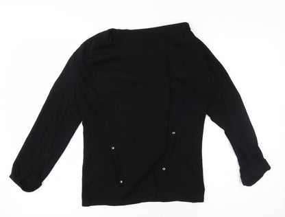 Womens UK Size S Wallis Black Cardigan Jumper