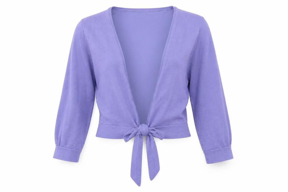 Womens UK Size L Mia Moda Purple Cardigan Jumper