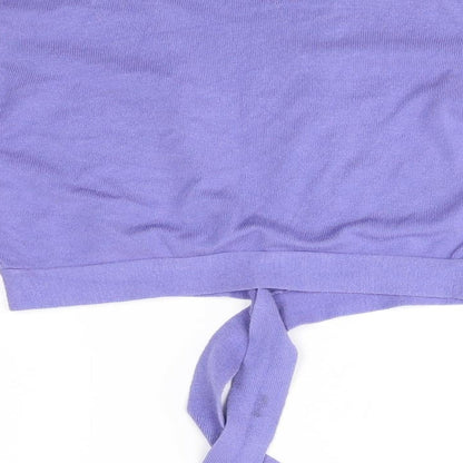 Womens UK Size L Mia Moda Purple Cardigan Jumper