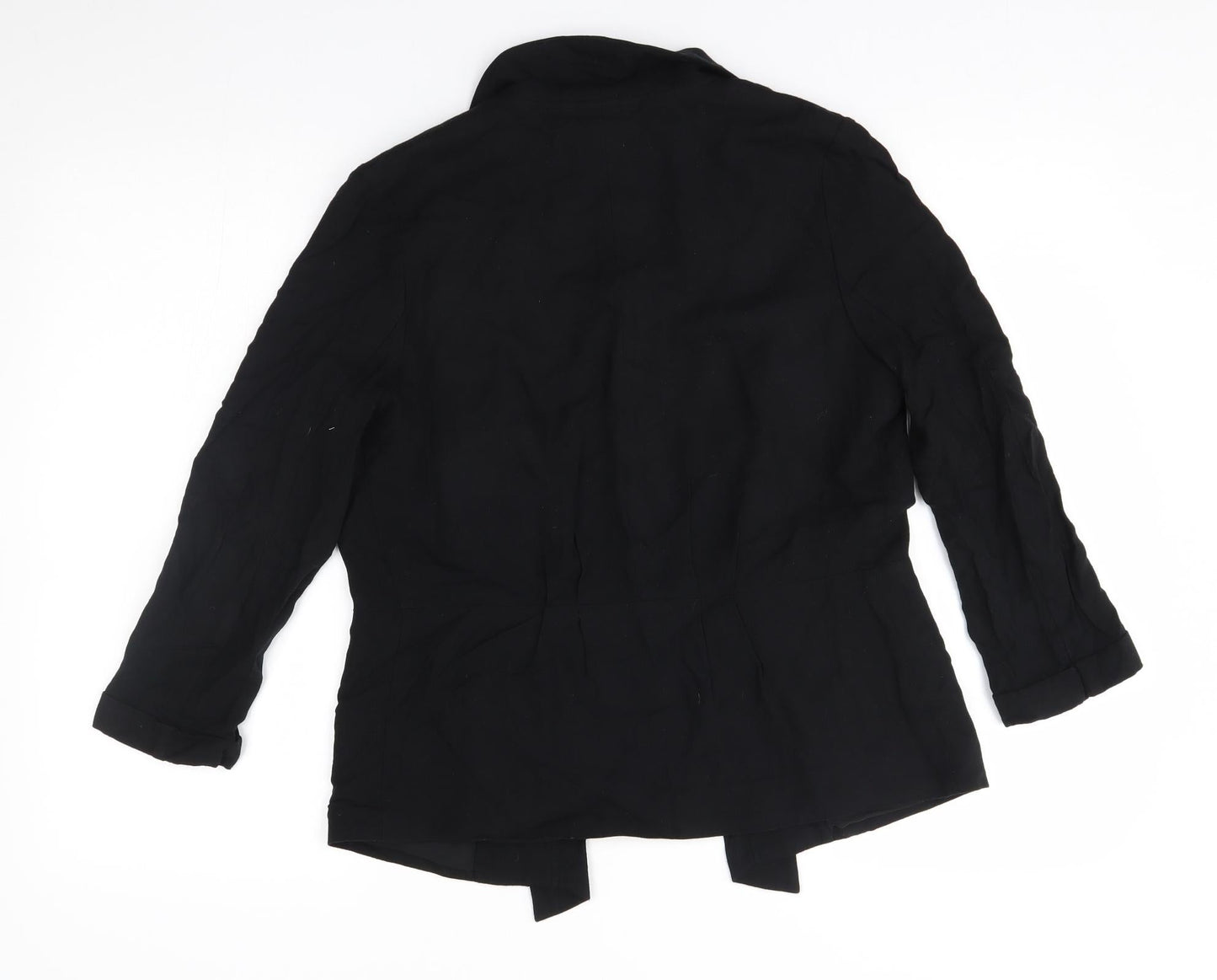 Womens UK Size 8 Oasis Black Cardigan Jumper