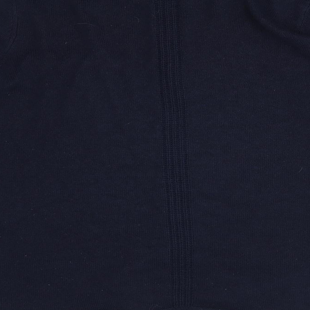 Womens UK Size 14 Papaya Blue Full Zip Jumper
