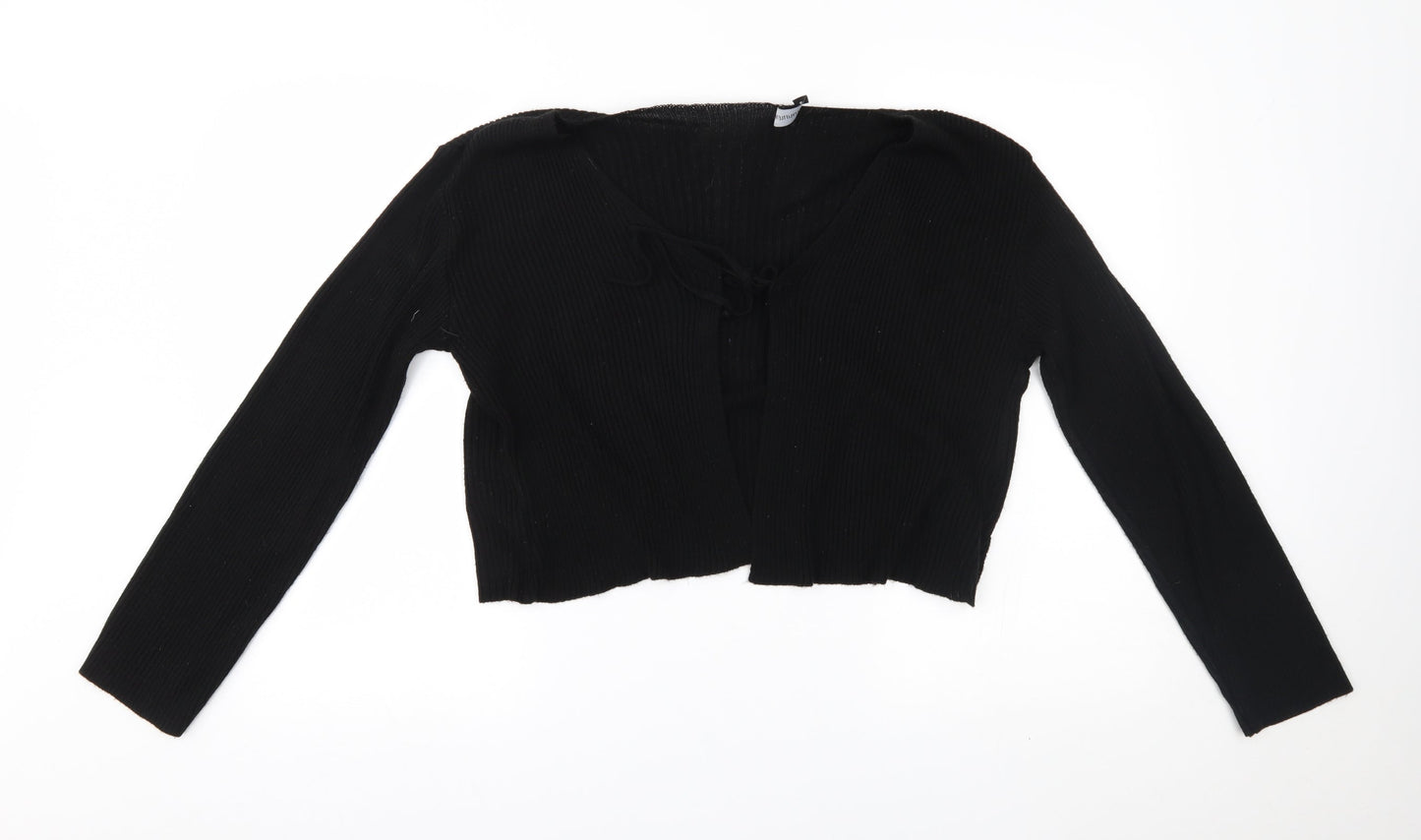 Prettyllittlething Womens Black   Cape Jumper Size S