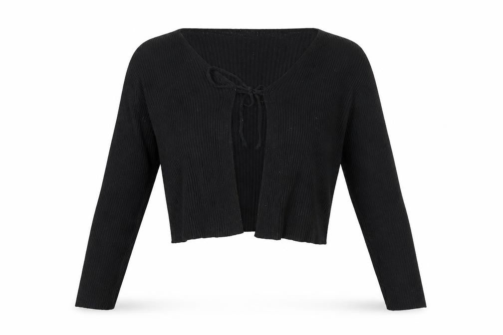 PRETTYLITTLETHING Prettyllittlething Womens Black   Cape Jumper Size S