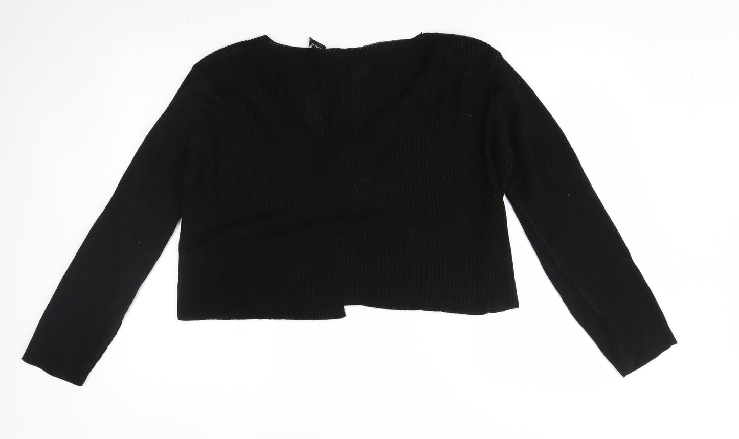 Prettyllittlething Womens Black   Cape Jumper Size S