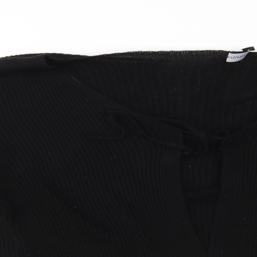 Prettyllittlething Womens Black   Cape Jumper Size S