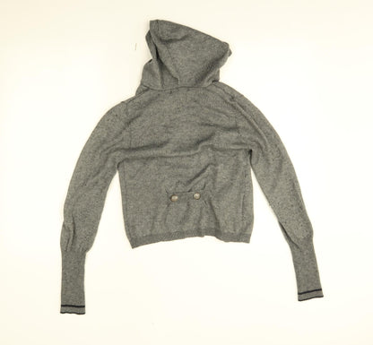 Womens UK Size S Promod Grey Cardigan Jumper