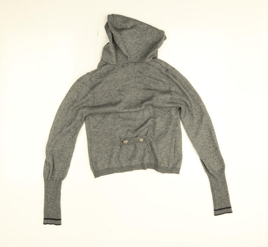 Womens UK Size S Promod Grey Cardigan Jumper