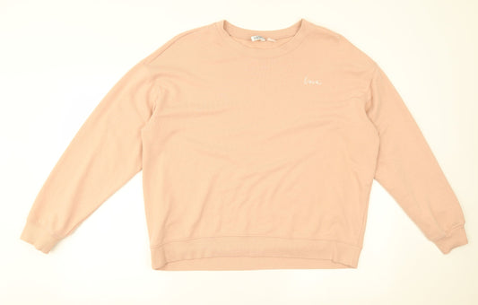 Womens UK Size XL H&M Pink Pullover Jumper