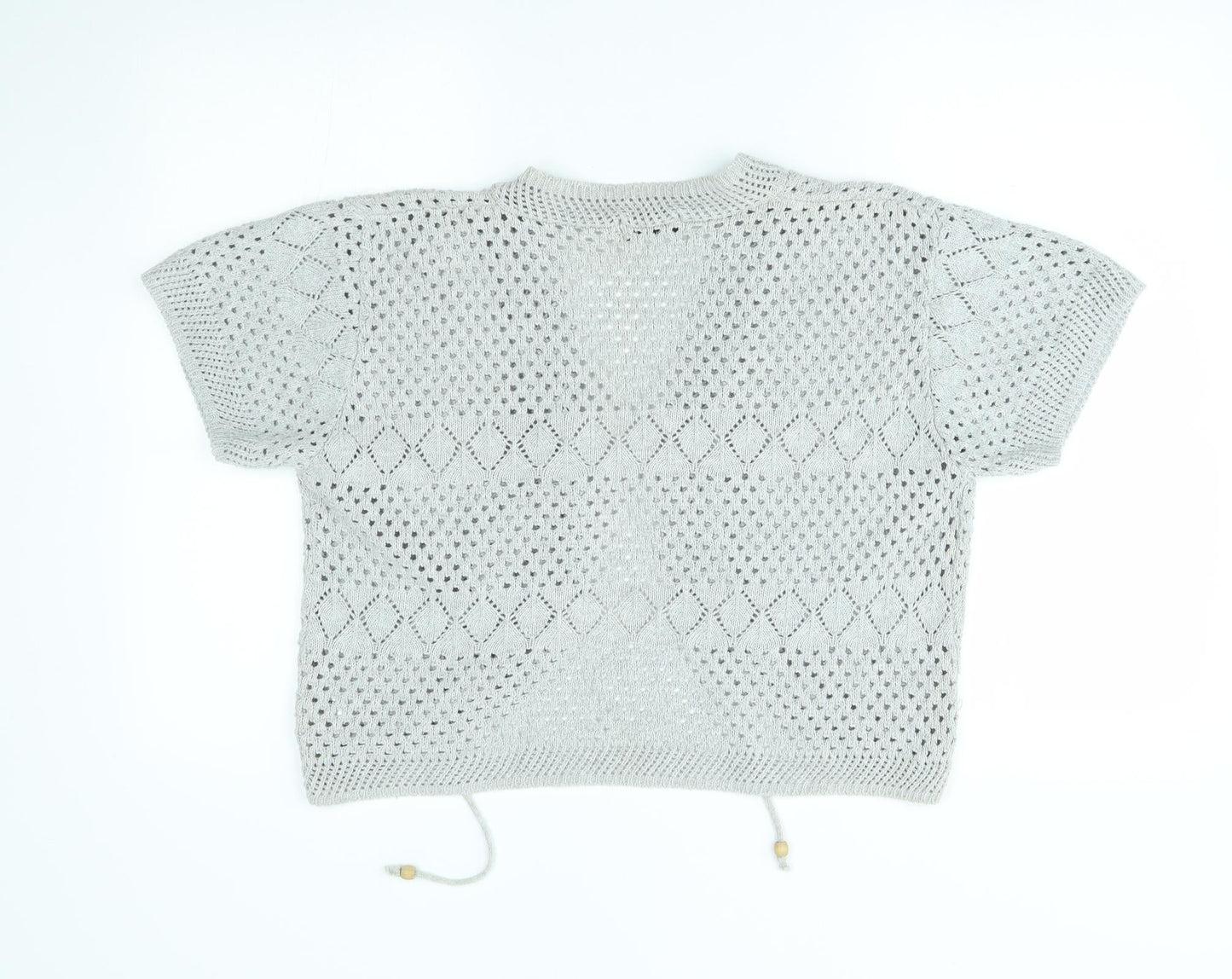 Womens UK Size M CHIC Grey Shrug Jumper