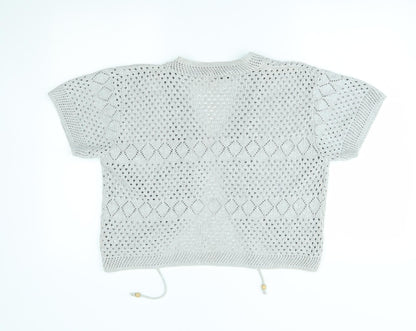 Womens UK Size M CHIC Grey Shrug Jumper