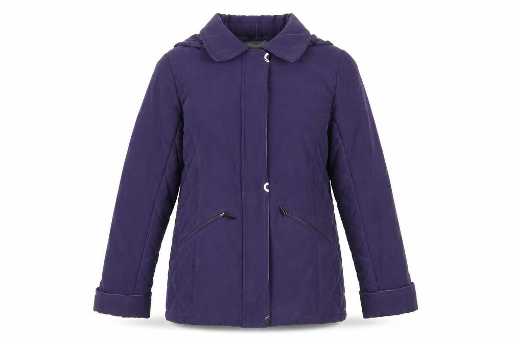 Womens UK Size 12 First avenue Purple Quilted Coat