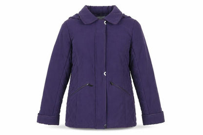 Womens UK Size 12 First avenue Purple Quilted Coat