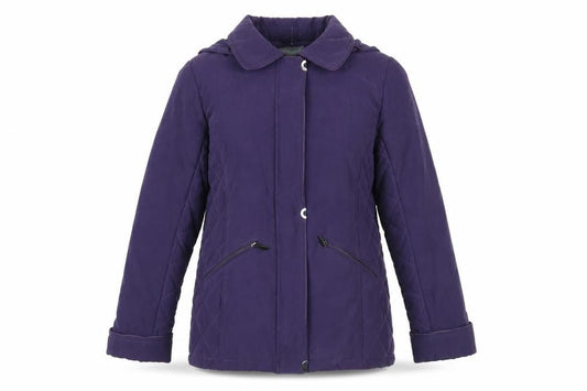 Womens UK Size 12 First avenue Purple Quilted Coat