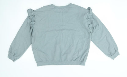 Womens UK Size XL Preworn Grey Pullover Jumper