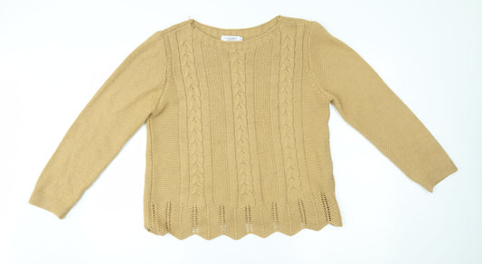 luisa ricci Womens Gold   Pullover Jumper Size M