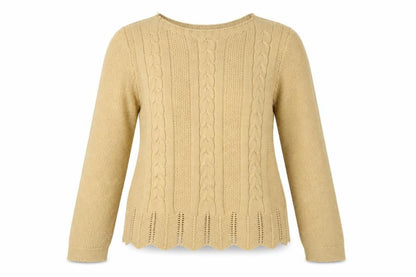 Womens UK Size M luisa ricci Gold Pullover Jumper