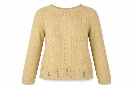 Womens UK Size M luisa ricci Gold Pullover Jumper
