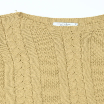 luisa ricci Womens Gold   Pullover Jumper Size M