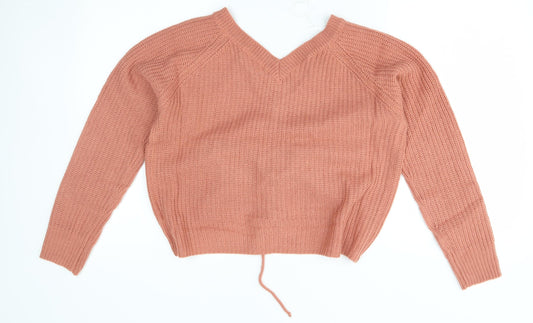 Jolie & Joy Womens Orange   Cardigan Jumper Size M