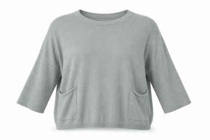 Womens UK Size S jcl Silver Pullover Jumper