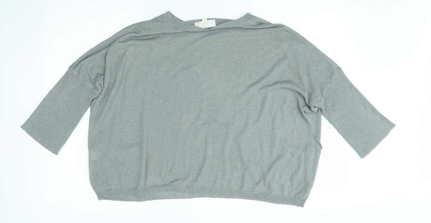 Womens UK Size S jcl Silver Pullover Jumper