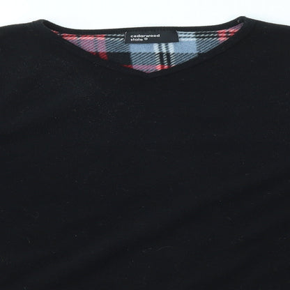 CEDARWOOD STATE Mens Black    Pyjama Top Size S