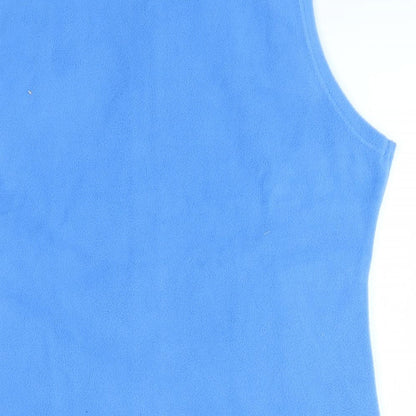 Womens UK Size 14 ISLE Blue Full Zip Jumper