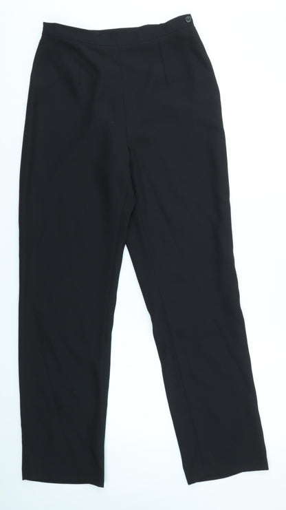 WARP AND WEFT Womens Black   Dress Pants Trousers Size 12 L30 in