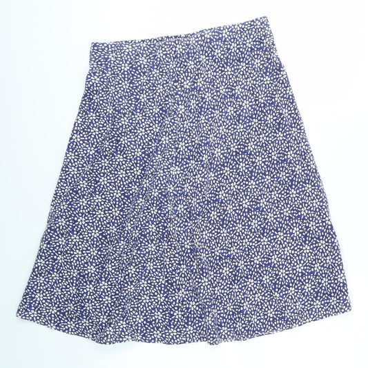 M&S Womens Multicoloured   A-Line Skirt Size L