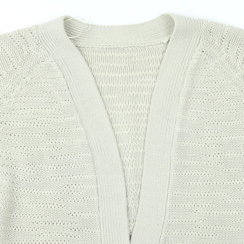 Womens UK Size 12 Preworn Beige Cardigan Jumper