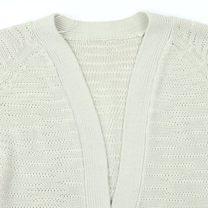 Womens UK Size 12 Preworn Beige Cardigan Jumper