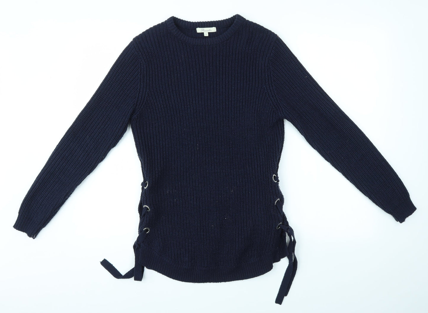 Womens UK Size S Peacocks Blue Pullover Jumper