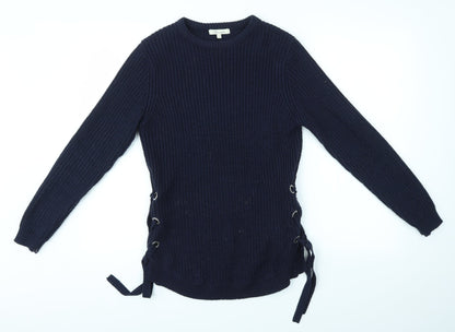 Womens UK Size S Peacocks Blue Pullover Jumper