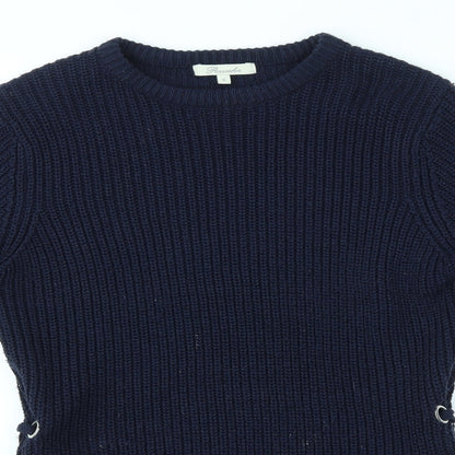 Womens UK Size S Peacocks Blue Pullover Jumper