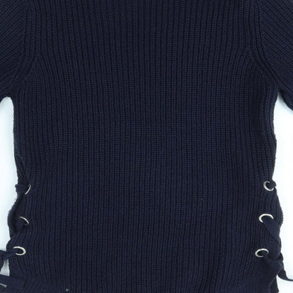 Womens UK Size S Peacocks Blue Pullover Jumper