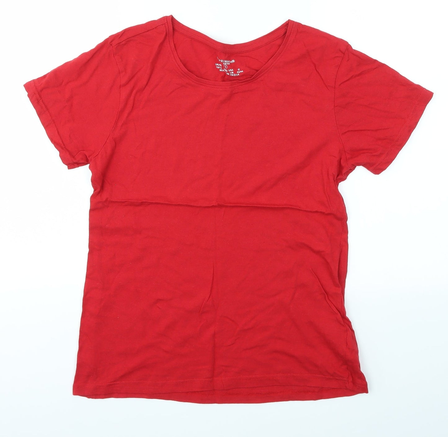 Primark Womens Red   Basic T-Shirt Size S