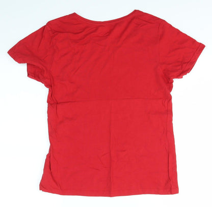 Primark Womens Red   Basic T-Shirt Size S