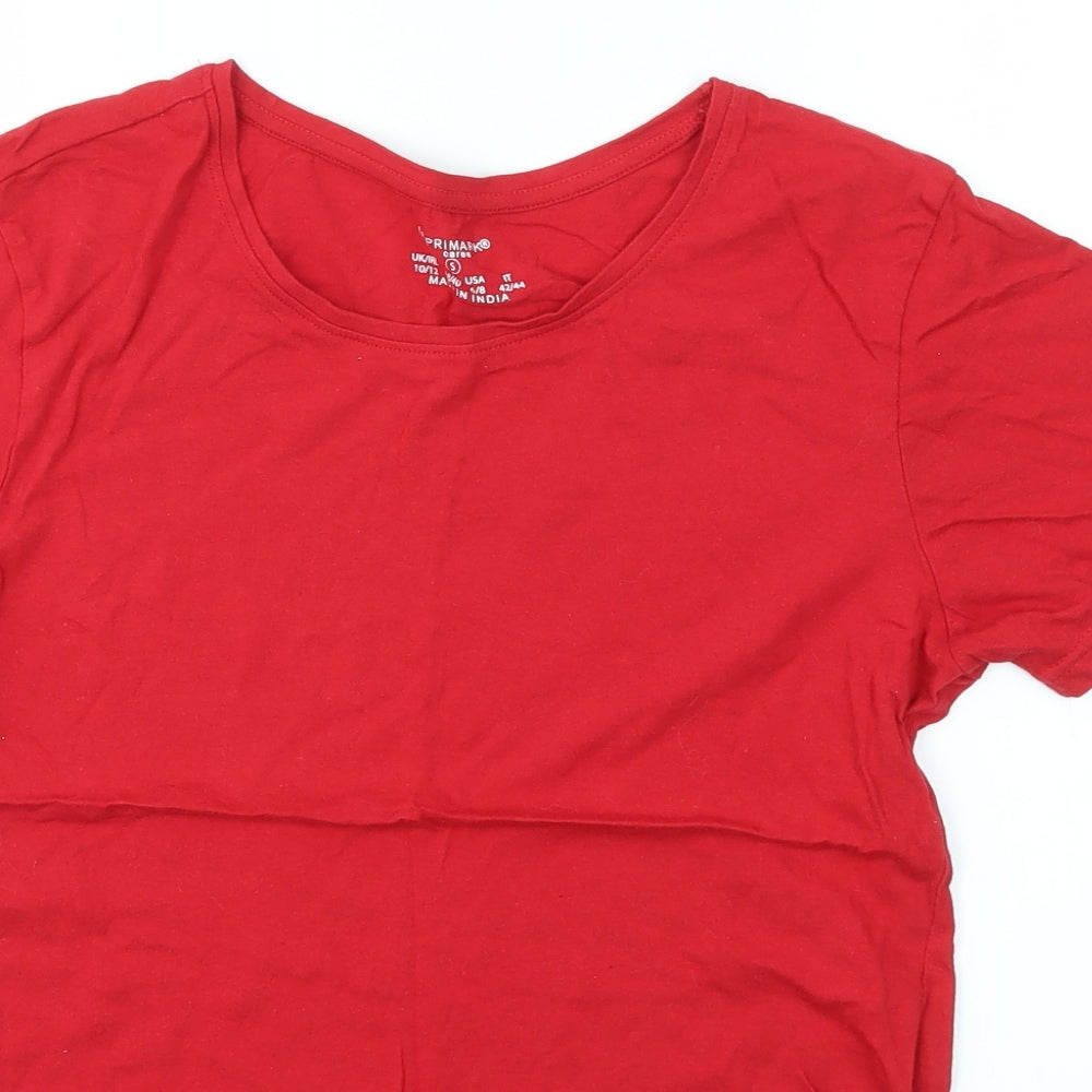 Primark Womens Red   Basic T-Shirt Size S