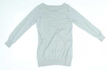 Womens UK Size S Preworn Grey Pullover Jumper
