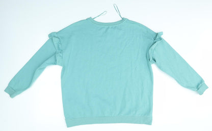 Womens UK Size L Matalan Green Pullover Jumper