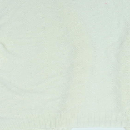 Womens UK Size L Preworn Ivory Cardigan Jumper