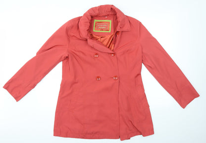 Womens UK Size 14 Per Una Orange Overcoat