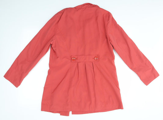 Per Una Womens Orange   Overcoat Coat Size 14