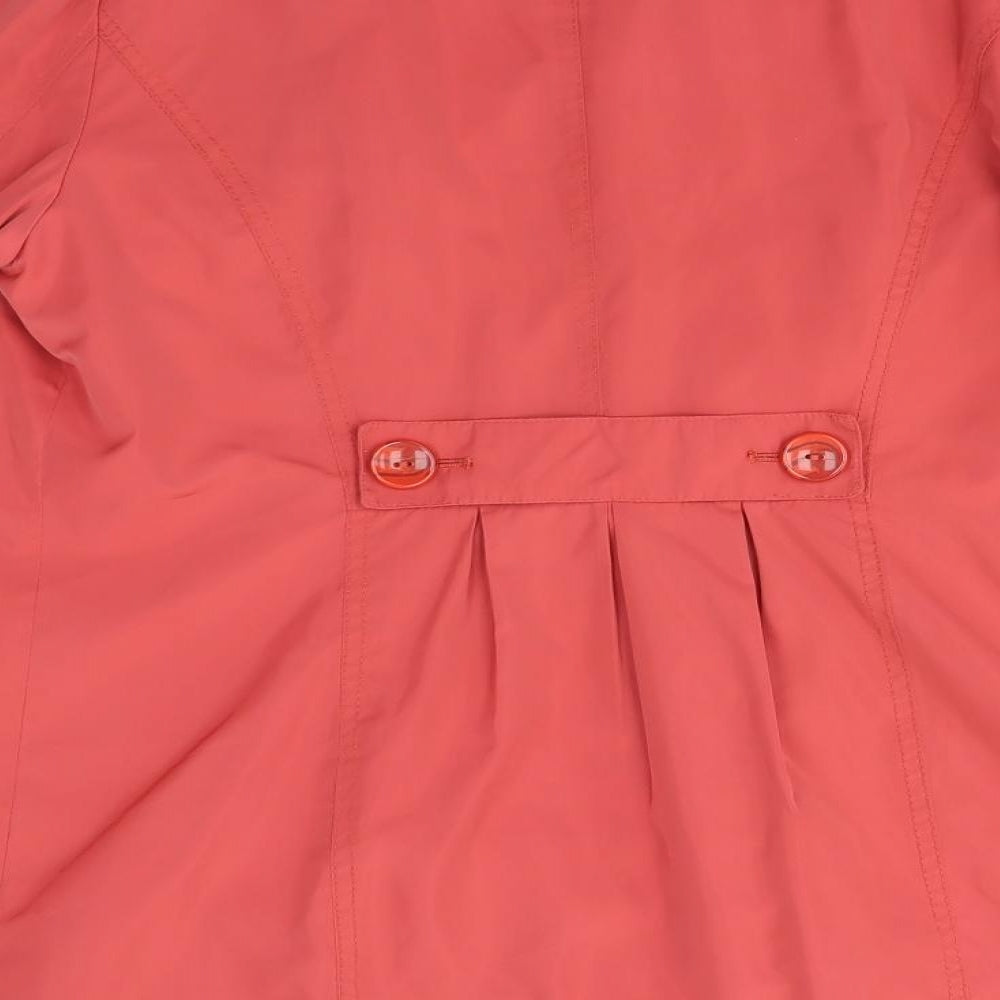 Womens UK Size 14 Per Una Orange Overcoat