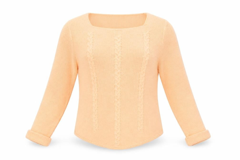 Womens UK Size L TRU Orange Pullover Jumper