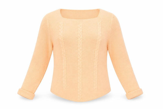 Front view of TRU women’s orange jumper, size L