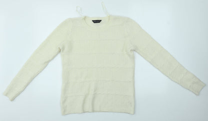 Womens UK Size 10 Dorothy Perkins Ivory Pullover Jumper