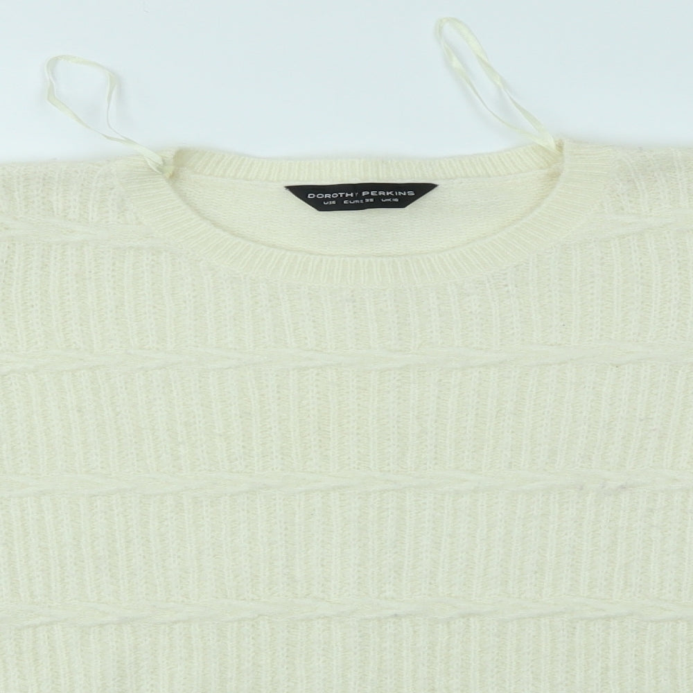 Womens UK Size 10 Dorothy Perkins Ivory Pullover Jumper